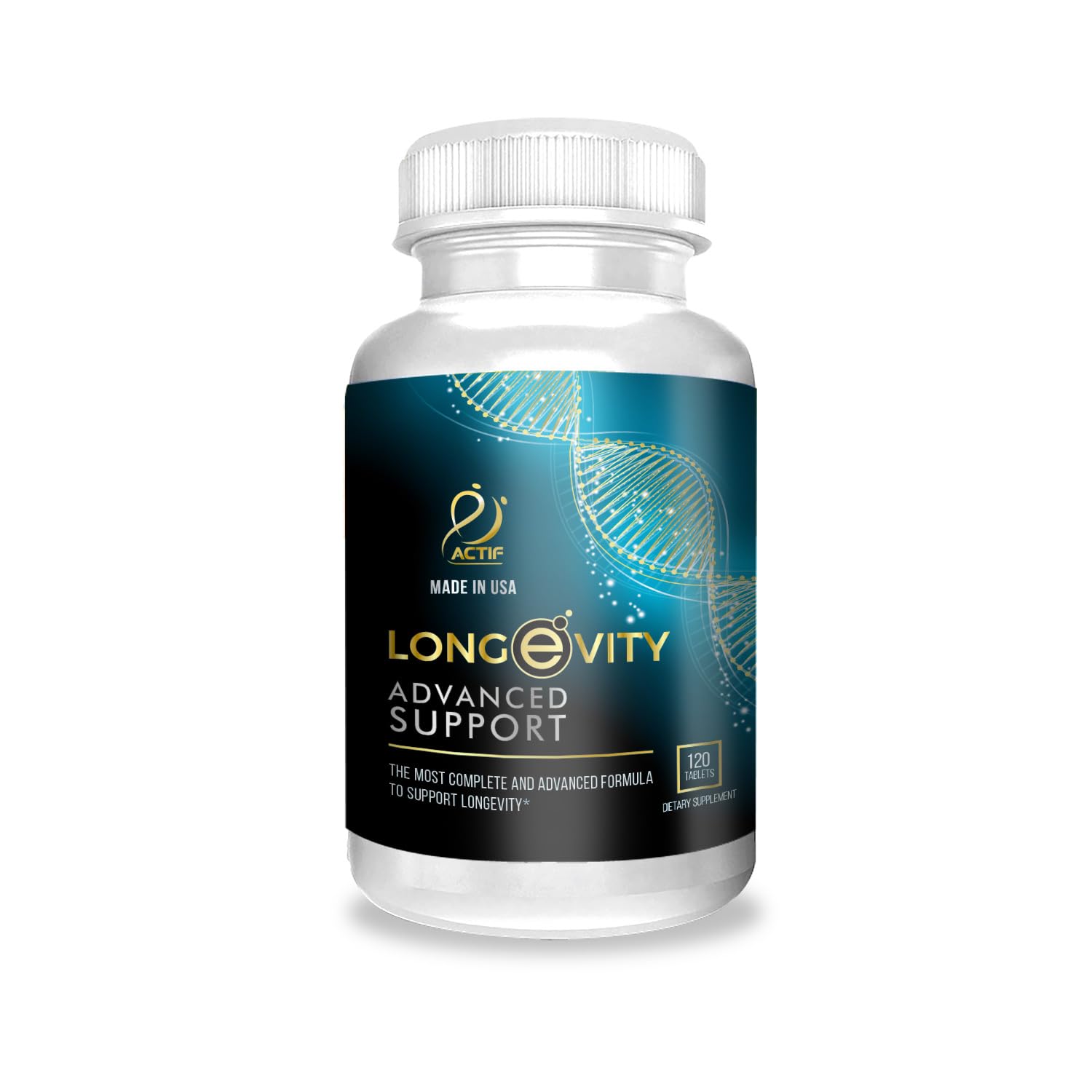 ACTIF Longevity Advanced Support with 20 Factors Powder 1 Count