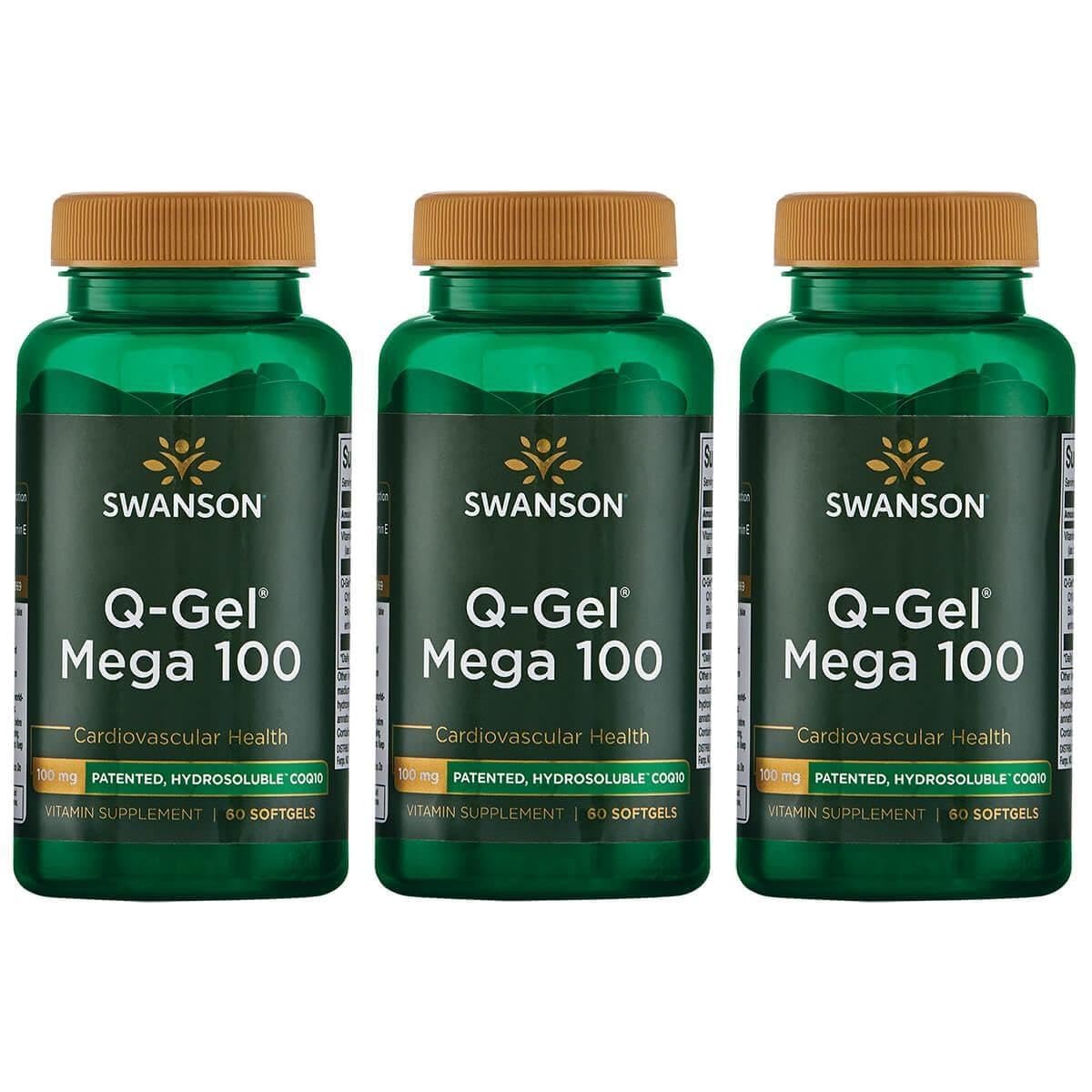 Swanson Q-Gel Mega 100 100 mg Softgel 180 Count