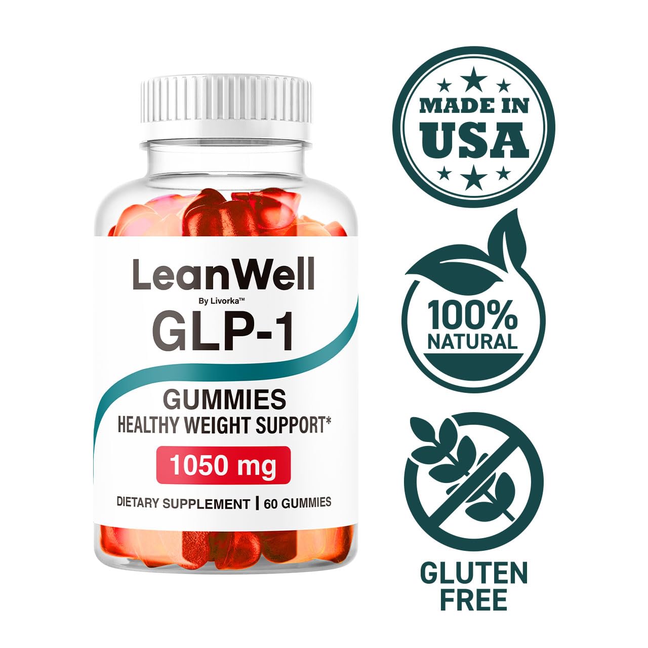 LIVORKA LeanWell Gummies, 120 Gummies
