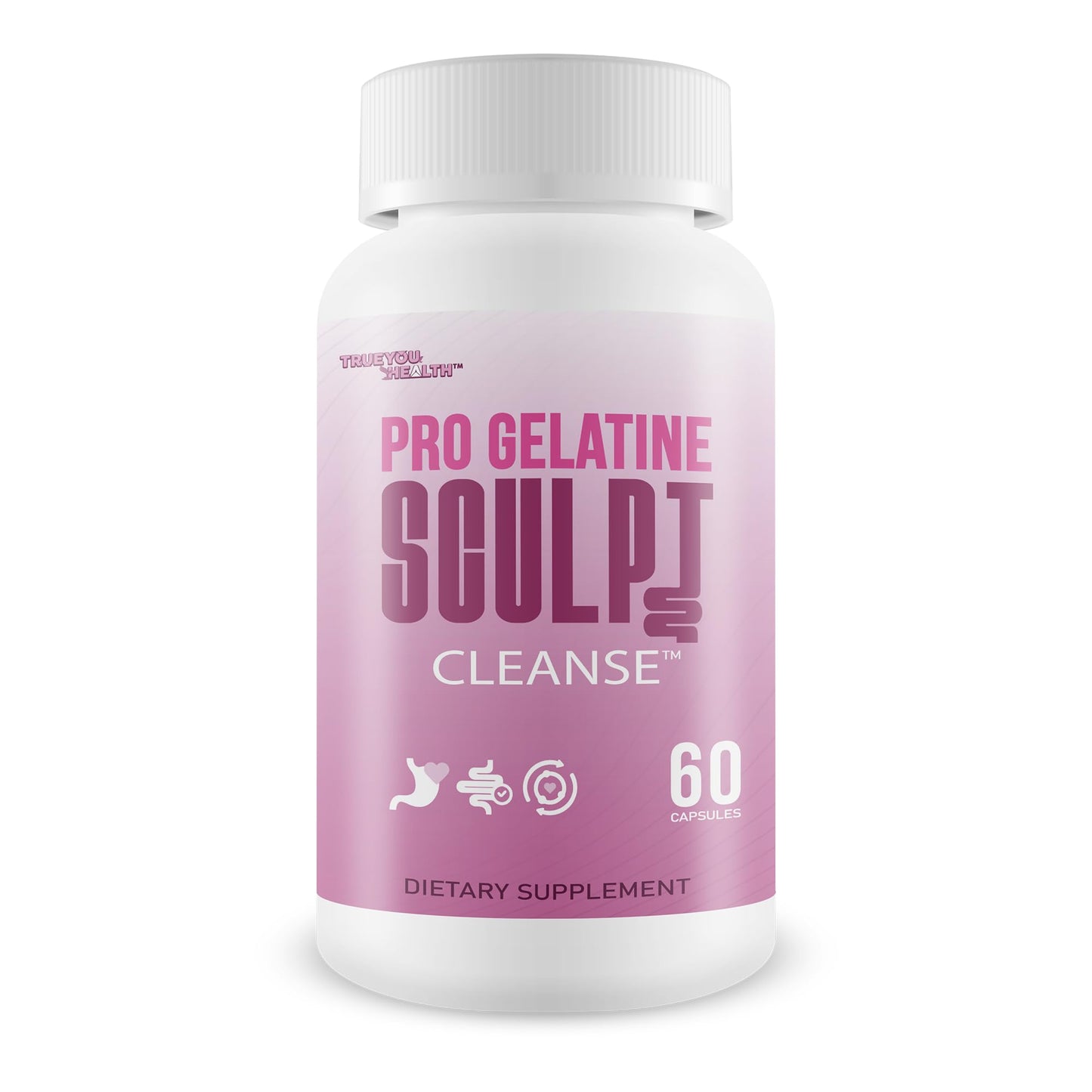 True You Health Pro Gelatine Sculpt Cleanse Capsules, 60 Count