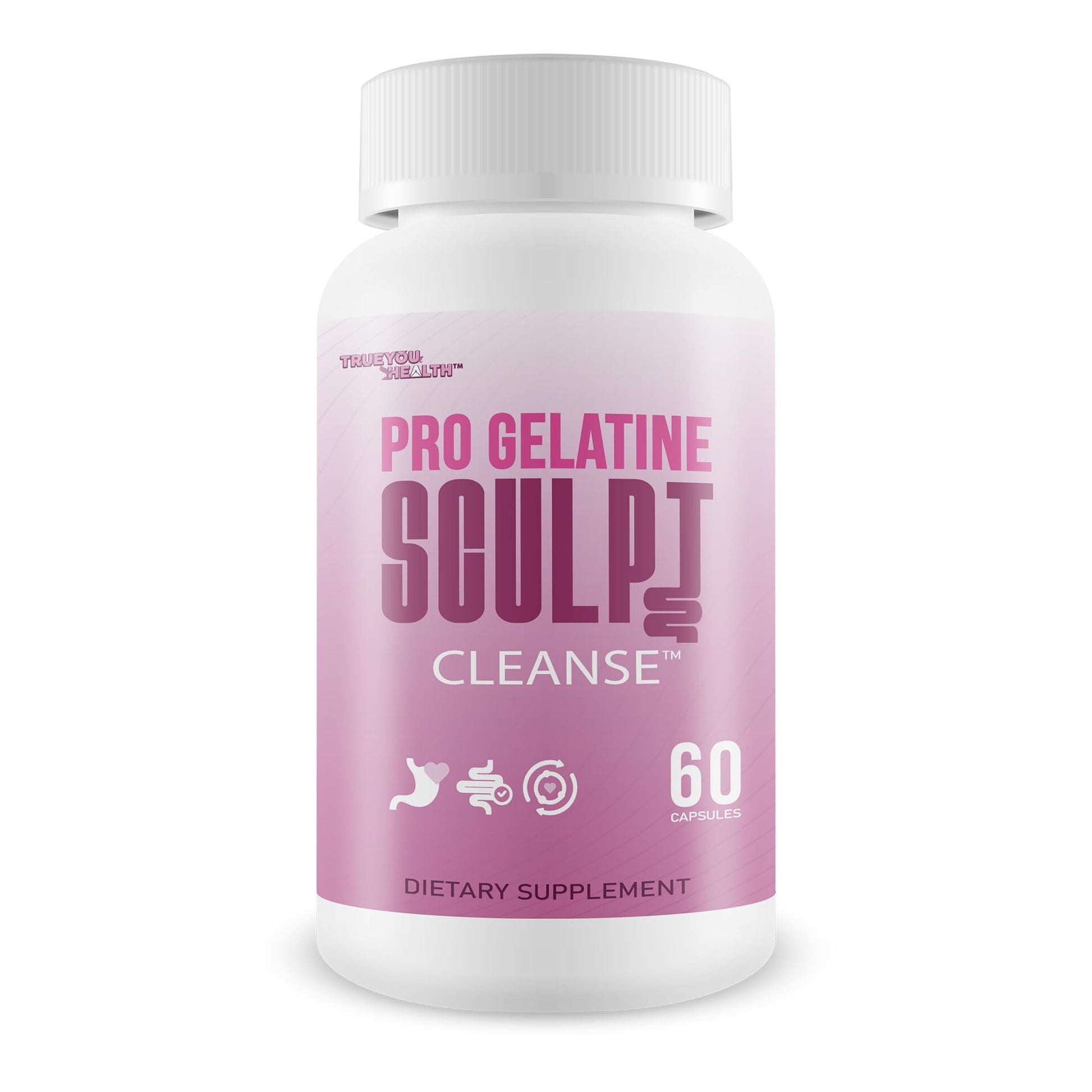 True You Health Pro Gelatine Sculpt Cleanse Capsules, 60 Count