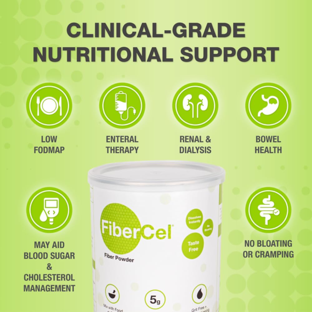 Global Health Products FiberCel Unflavored Fiber Powder 12oz