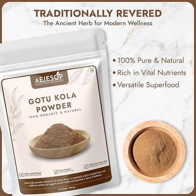 AEJESOP Organic Gotu Kola Powder 7 oz