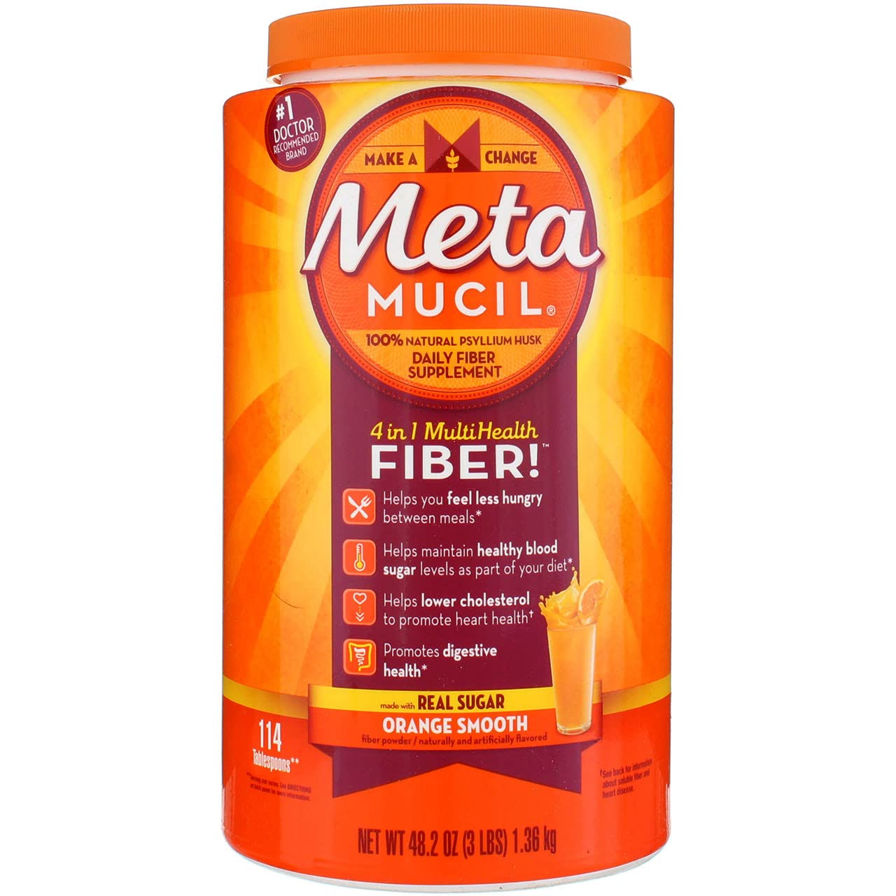 Metamucil Psyllium Fiber Supplement Powder 289.2