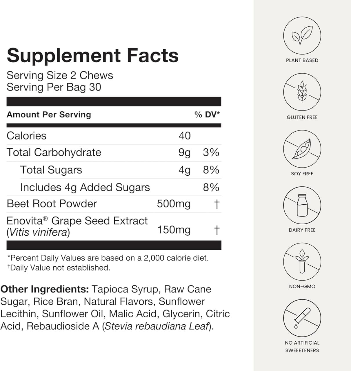 Cures For Life Beet Root Powder Energy Supplement 60 Count