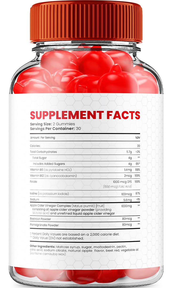 Indelo KetoFast4Me ACV Gummies, 120 Gummies
