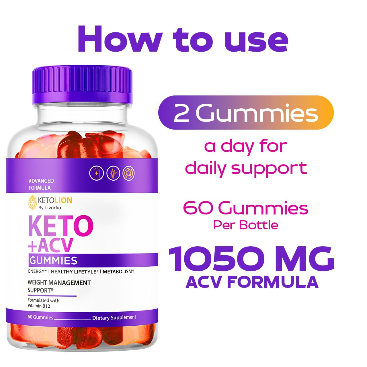 LIVORKA Ketolion Gummies 180