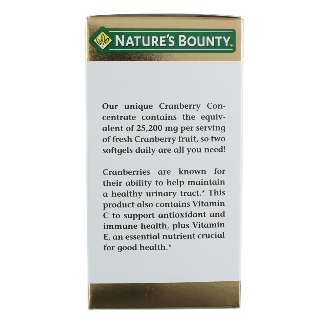 Nature's Bounty Cranberry Dietary Supplement Softgels 360