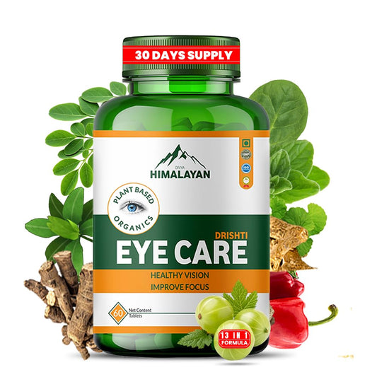 Divya Himalayan 13 Herbs Eye Support Tablets with Lutein & Zeaxanthin, 60 Count