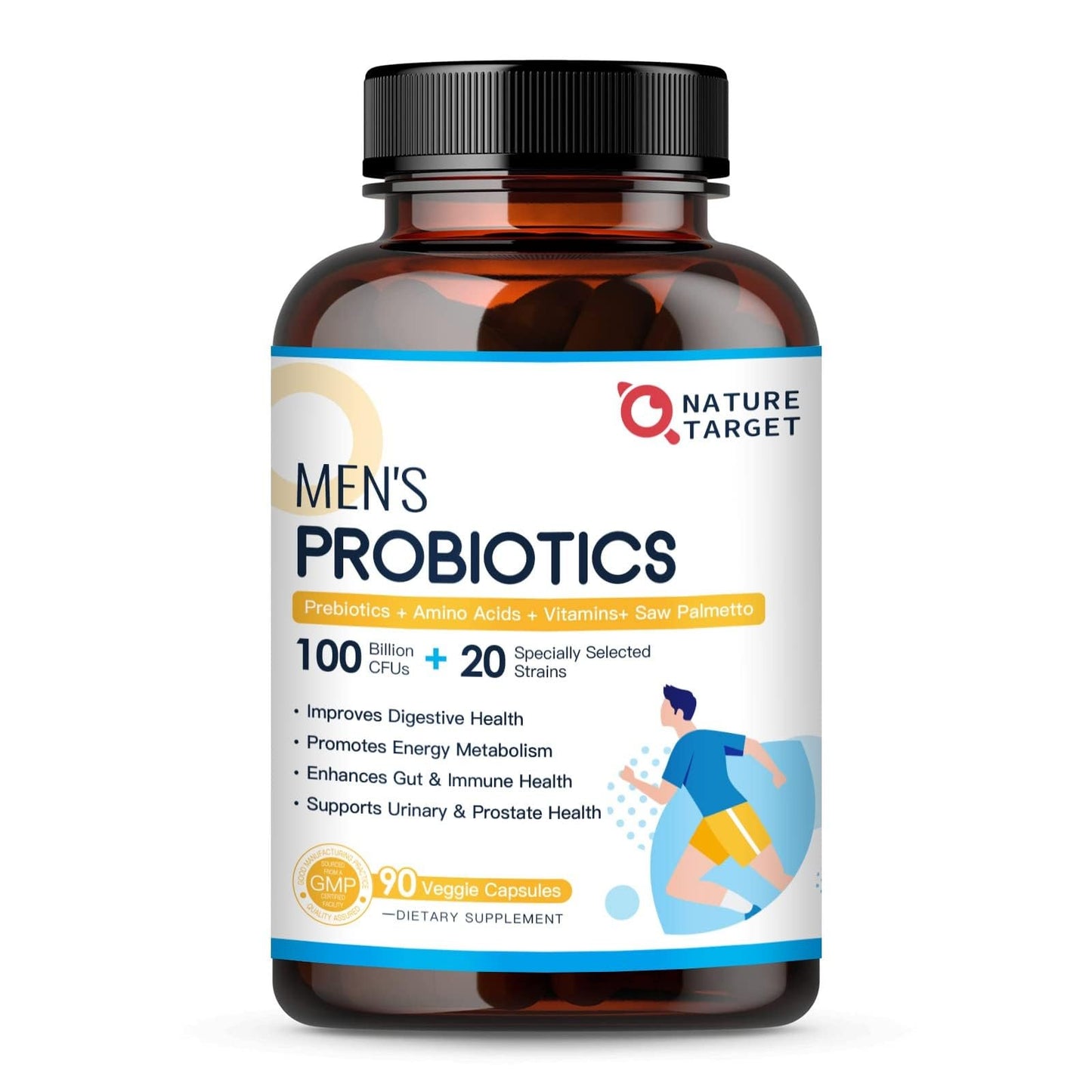 NATURE TARGET Probiotics for Men Capsule 90 Veggie Capsules