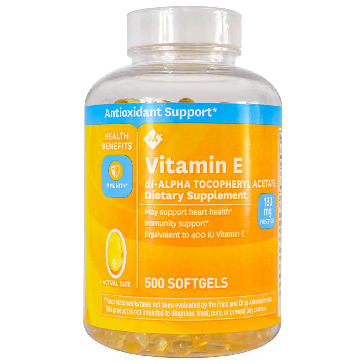 Member's Mark Vitamin E 180mg Softgels 500