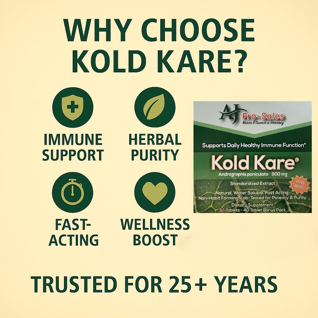 Kold Kare Daily Immune Health Function 200 Tablets
