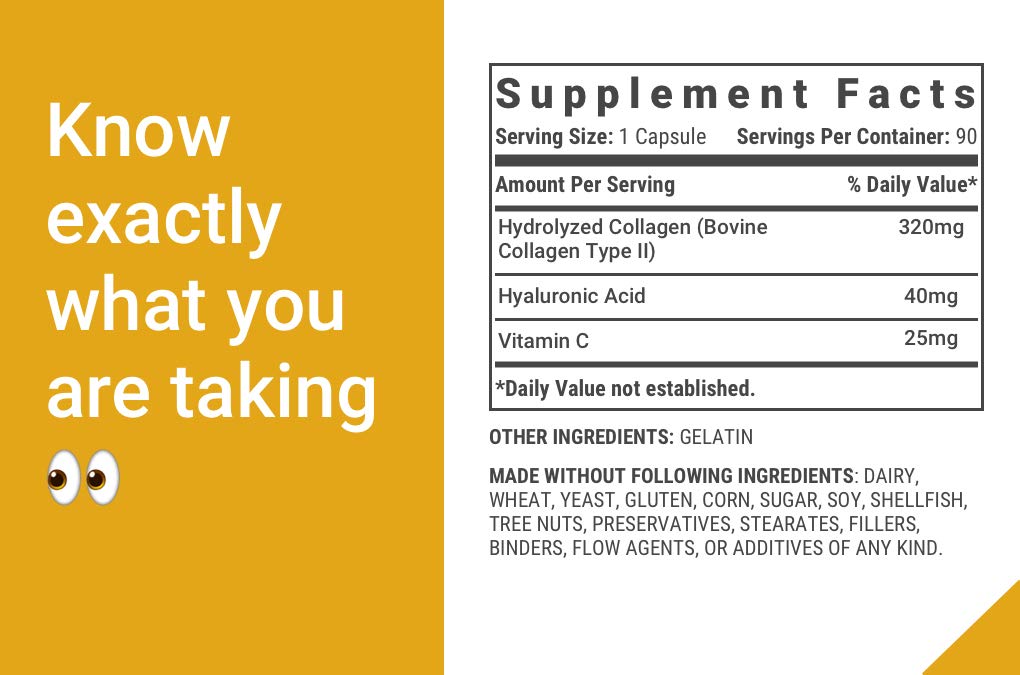 Active Supreme Type 2 Collagen for Joint Support Capsule, 90 Count