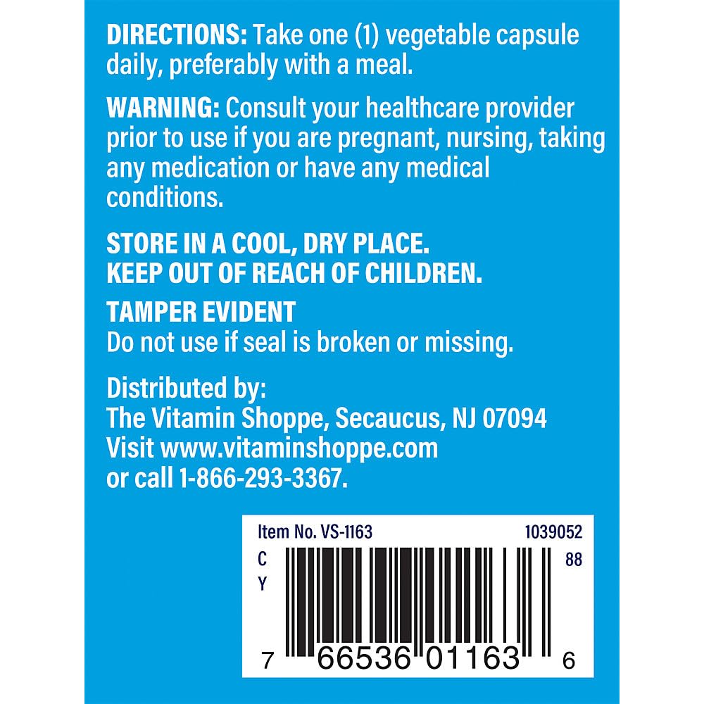 The Vitamin Shoppe Vitamin B6 100mg Capsule, 300 Count