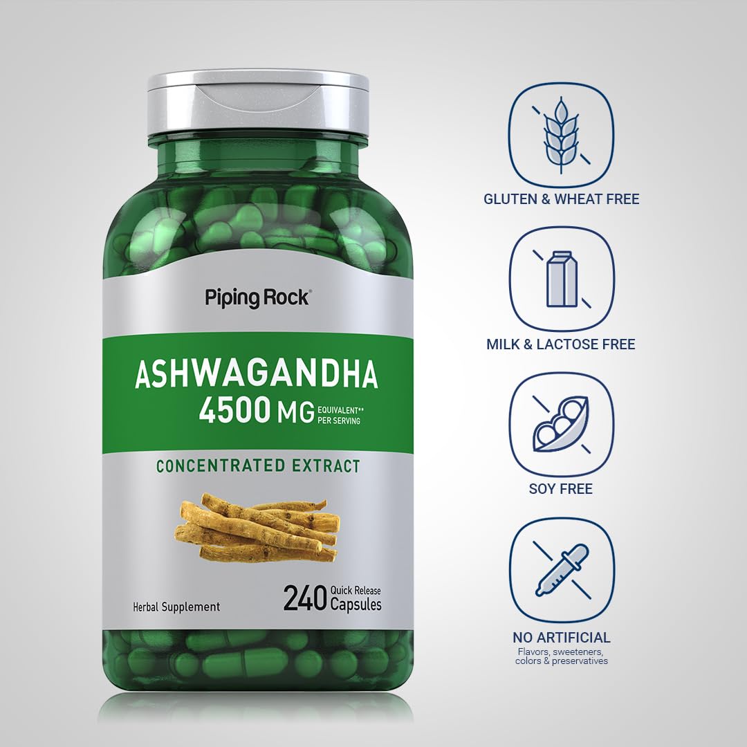 Piping Rock Ashwagandha Supplement Capsules, 240