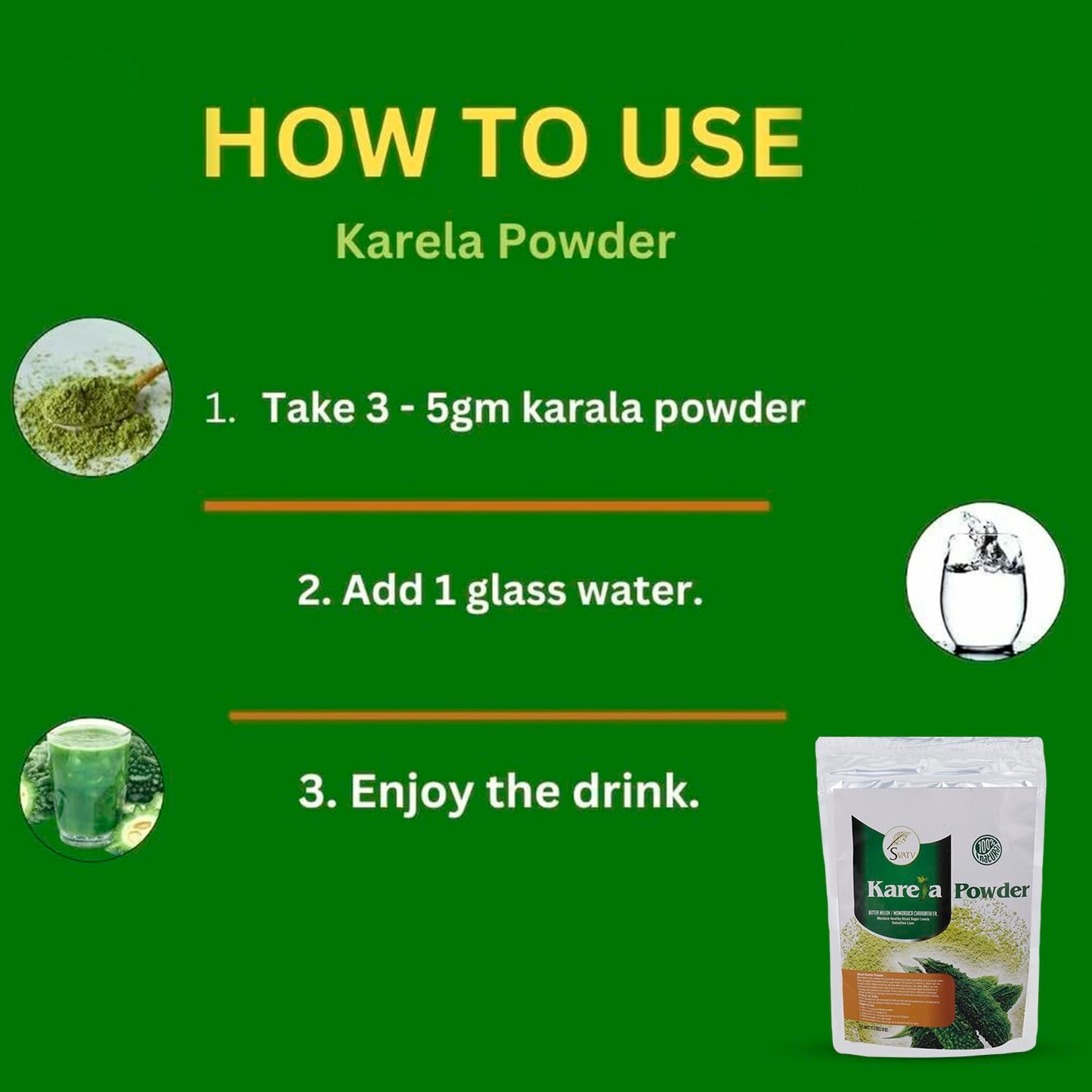 SVATV Karela Powder 8 Ounce