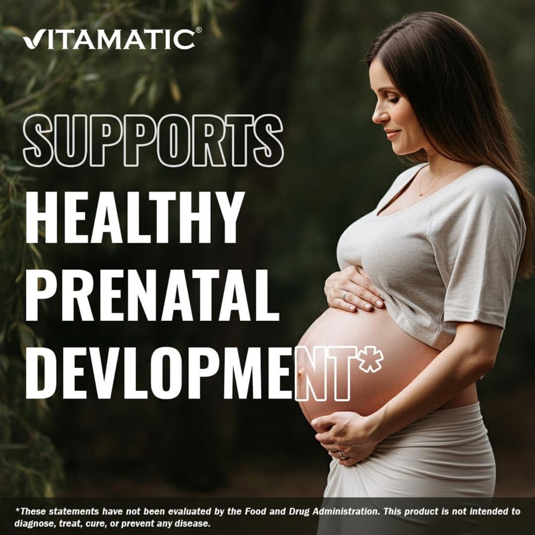 Vitamatic Folic Acid 1000 mcg (1 mg) - Vegetarian Tablets - Vitamin B9, 720 Tablets