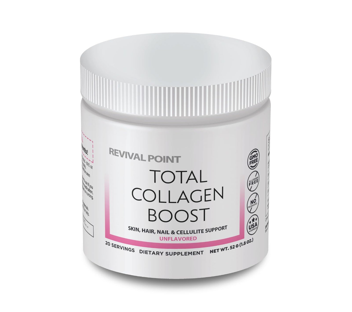 Revival Point Total Collagen Boost with Verisol® Bioactive Collagen Peptides Powder, 1.8 oz
