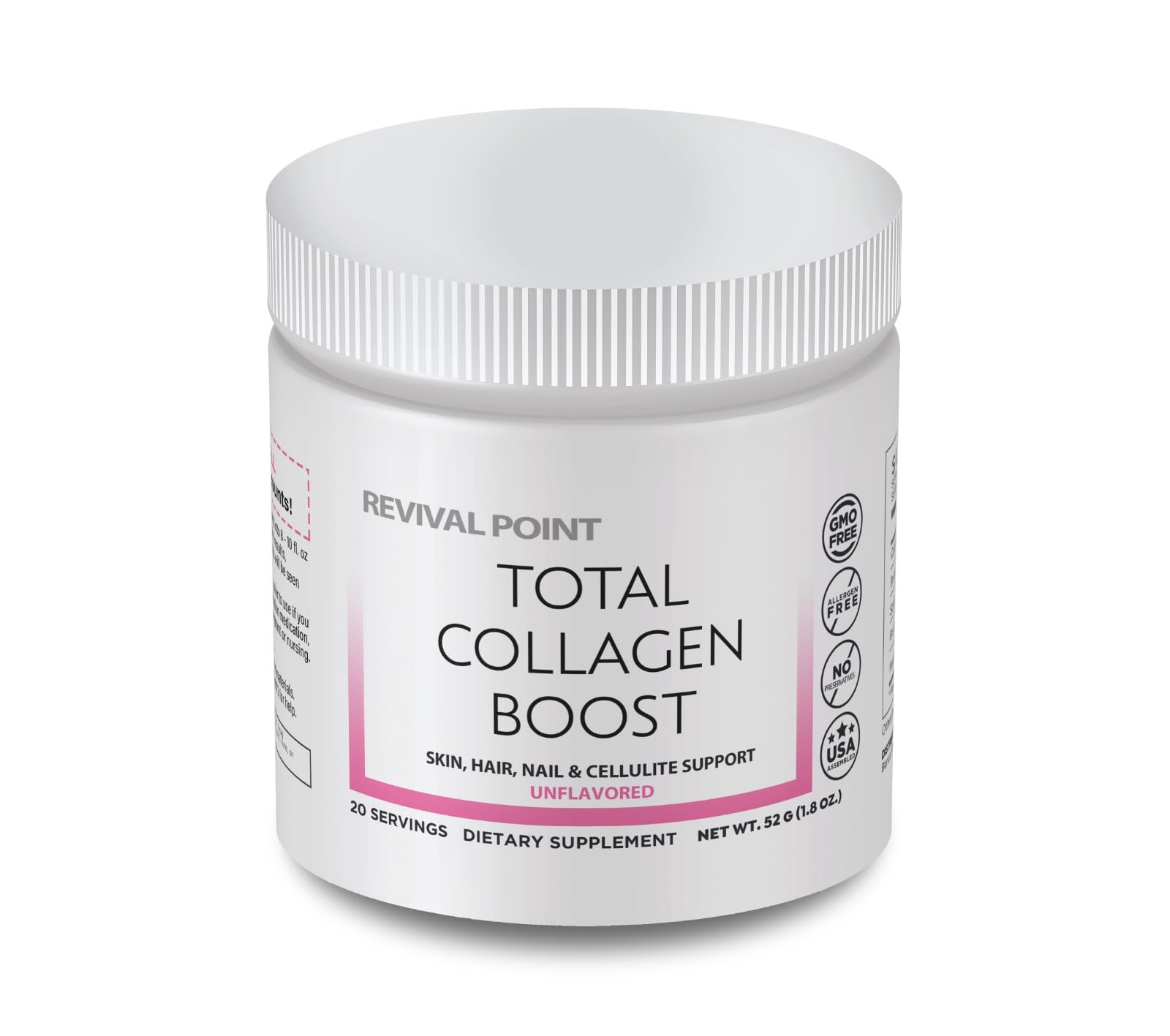 Revival Point Total Collagen Boost with Verisol® Bioactive Collagen Peptides Powder, 1.8 oz