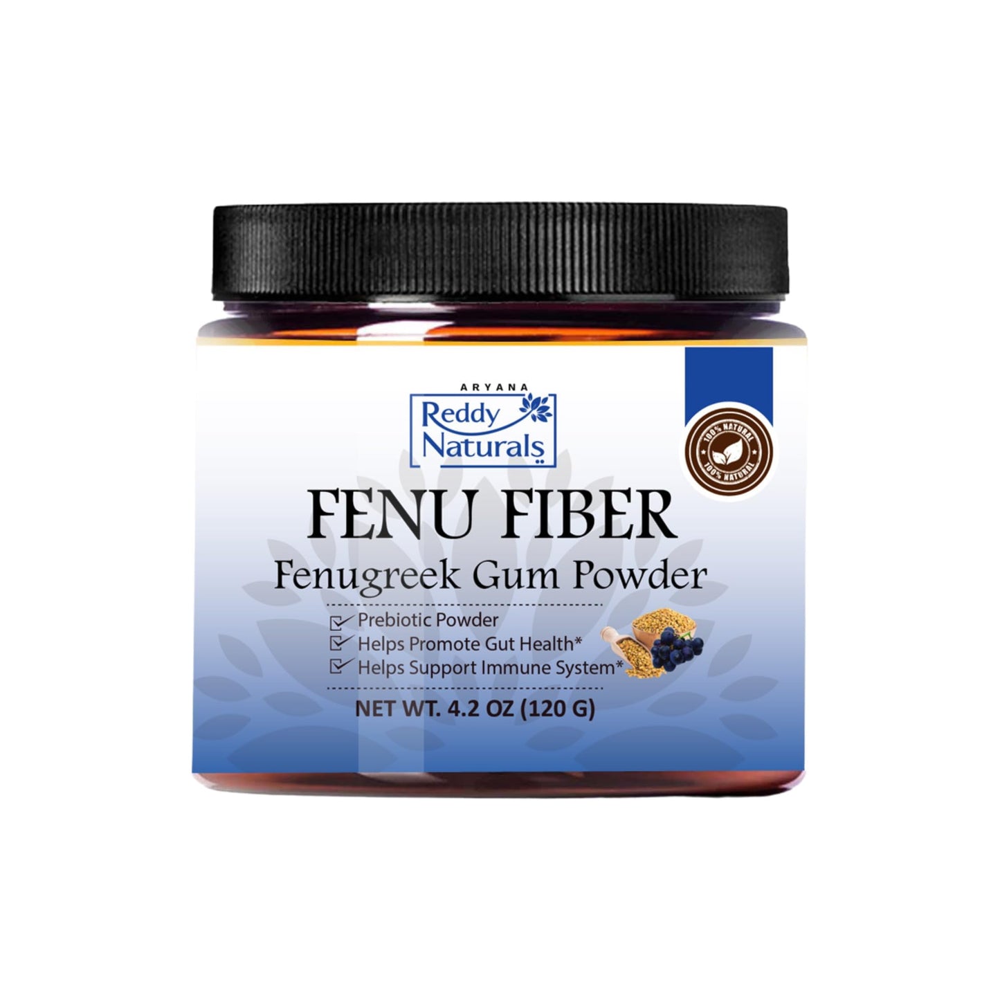 Reddy Naturals Fenu Fiber Pure Fenugreek Powder, 5.29 oz