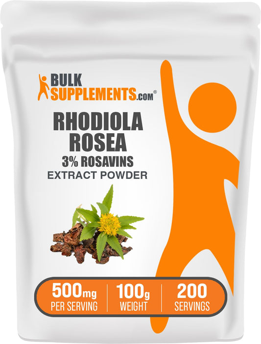 BulkSupplements Rhodiola Rosea Extract Powder 3.5 oz