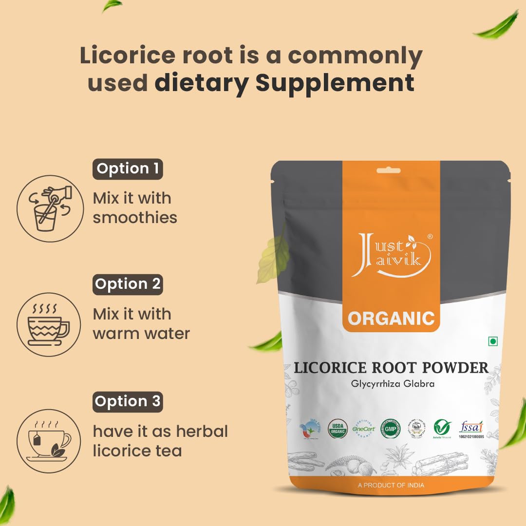 Just Jaivik Licorice Root Powder 8 oz