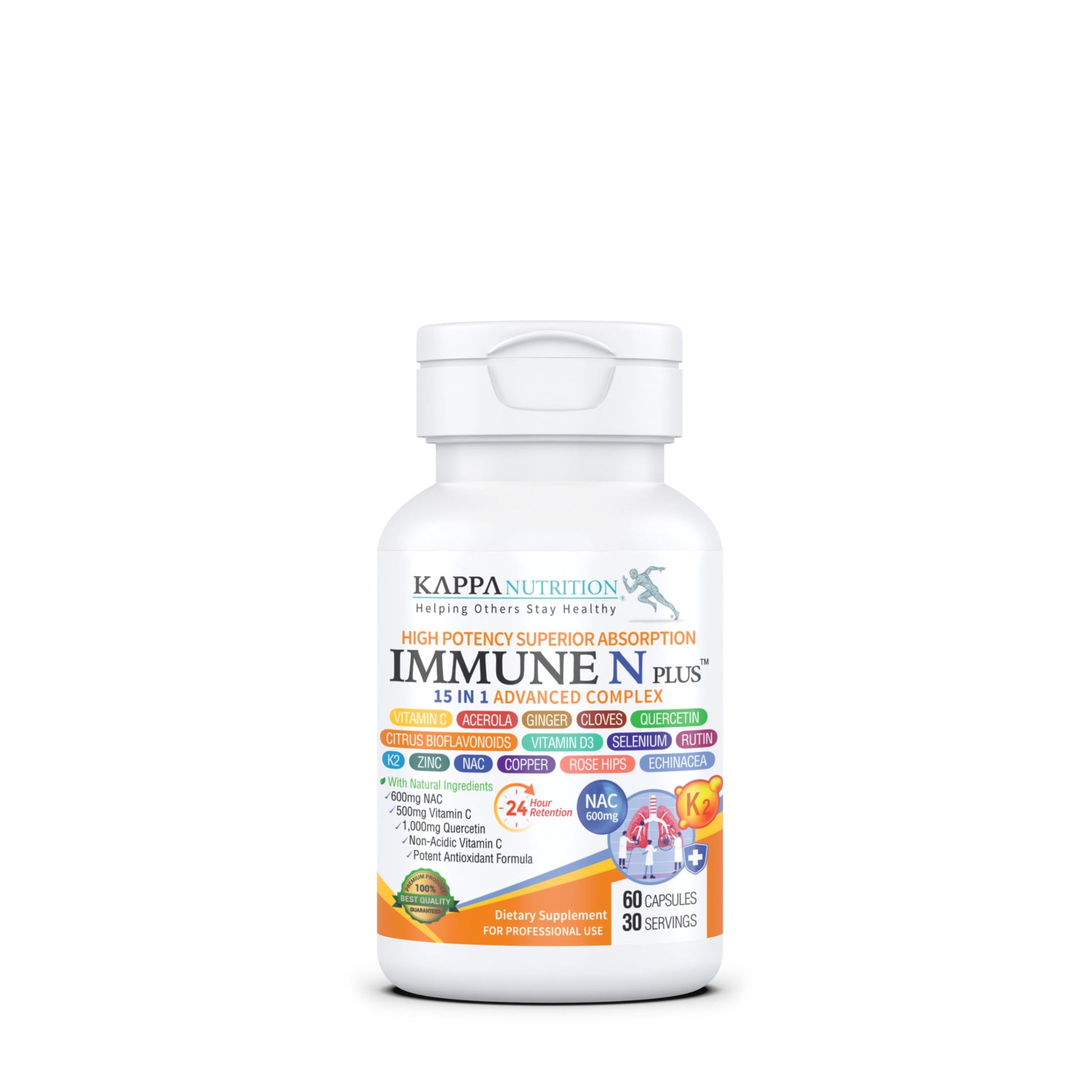 KAPPA NUTRITION Immune N Plus 15 in 1 Capsule, 60 Count