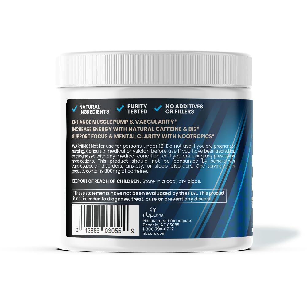 nbpure Pump Juice+ Pre Workout Powder 10.6 oz