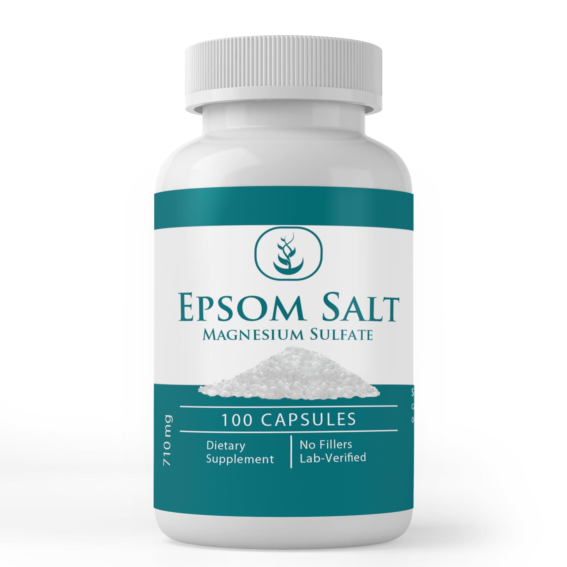 Pure Original Ingredients Epsom Salt Capsules, 100 Count