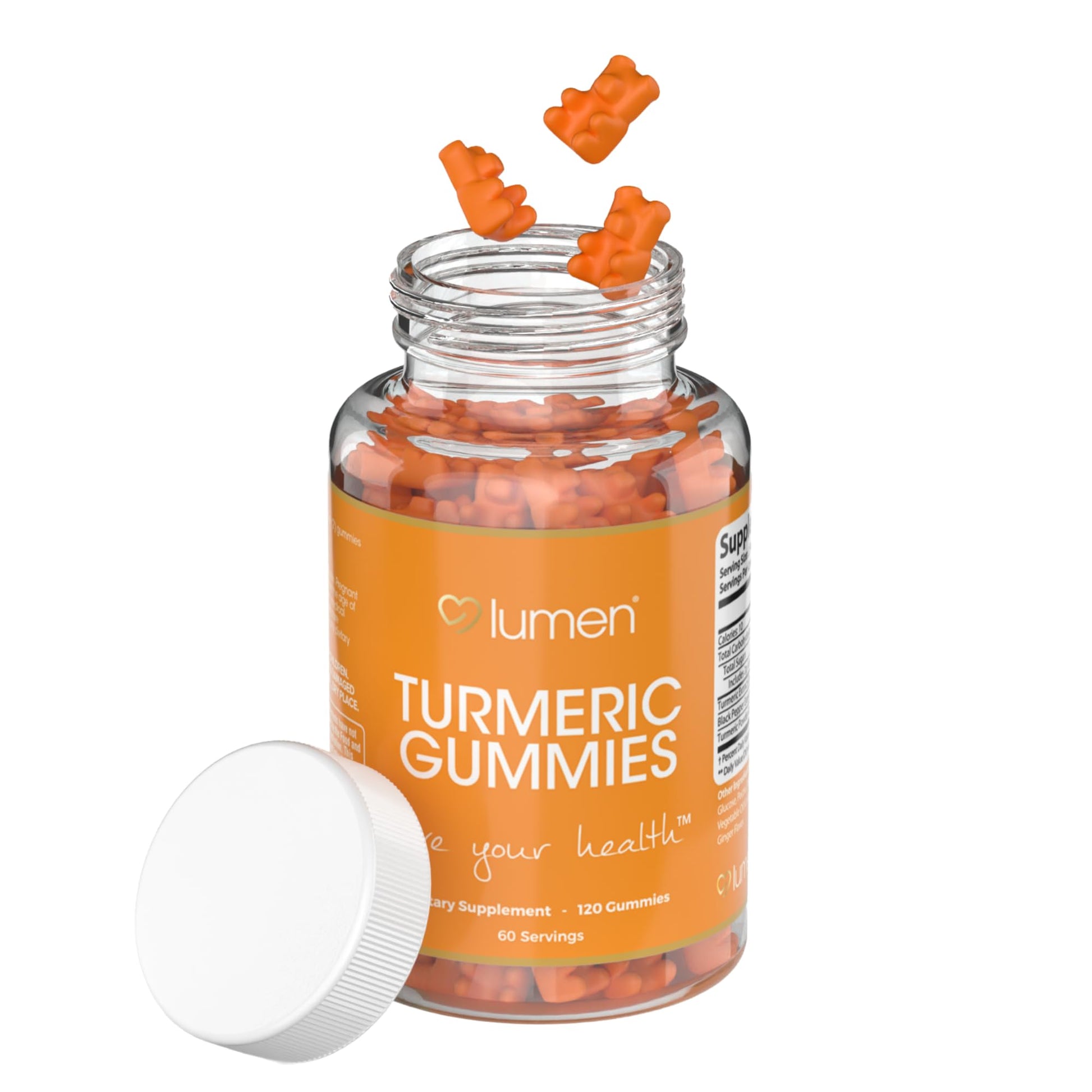 Lumen Naturals Turmeric Gummies for Women, 120 Count