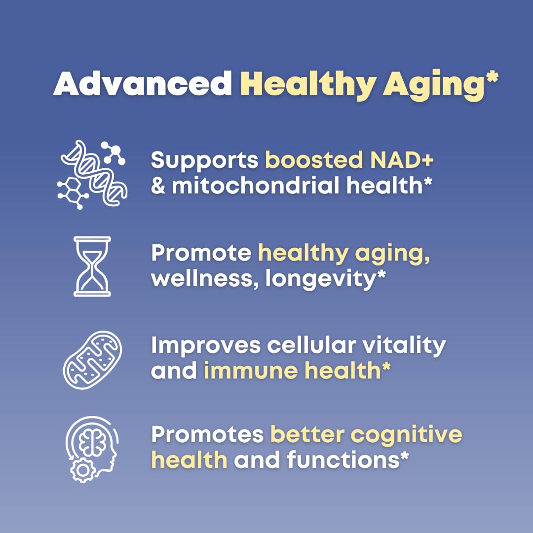SOLNUVI NMN 500mg & Fucoidan with Trans-Resveratrol, Liposomal Vitamin C, Chaga, Reishi & Maitake Mushroom Extract - NAD+, Mitochondrial Health, 60 Capsules