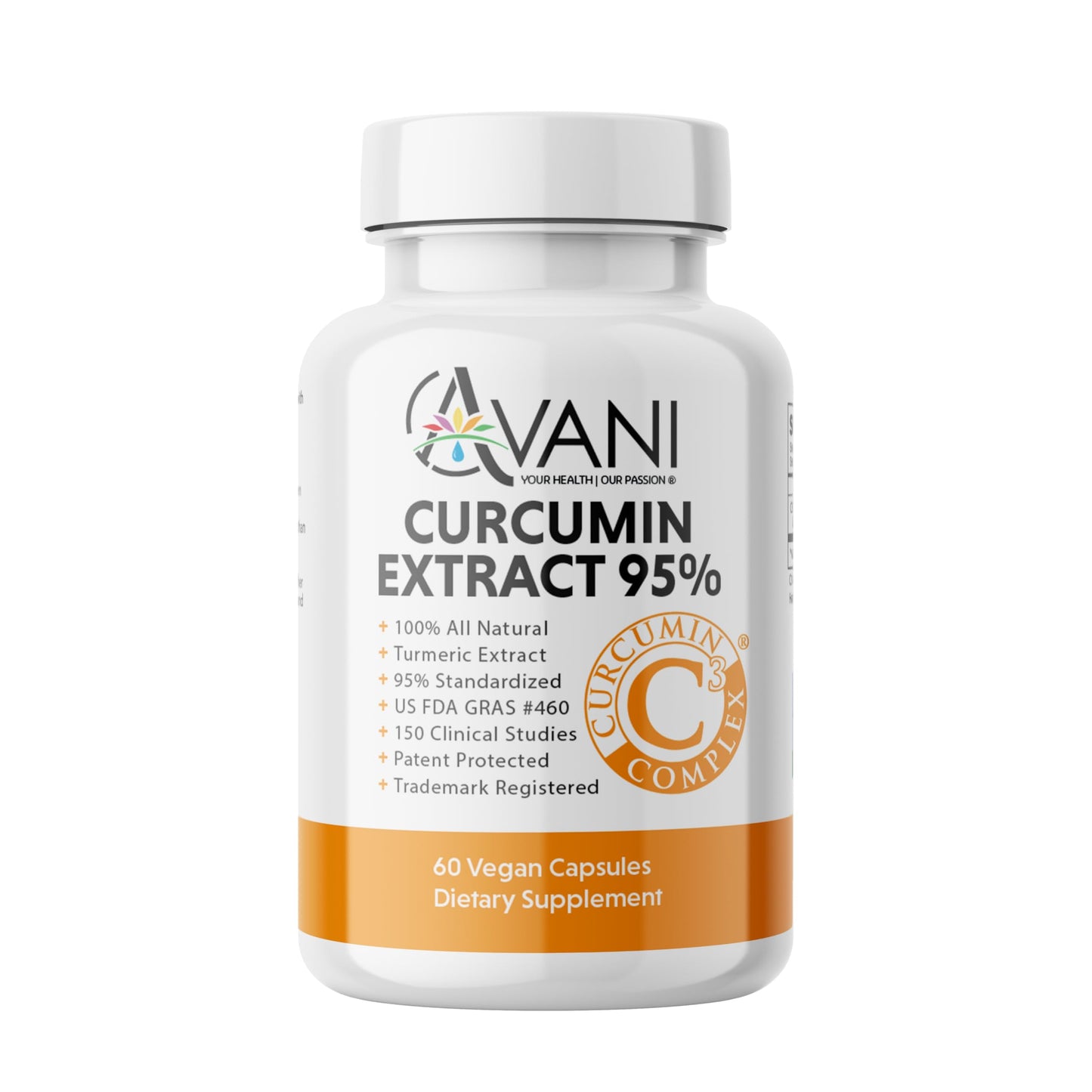 Avani Health C3 Complex Curcumin Turmeric Extract Capsule, 60 Capsules