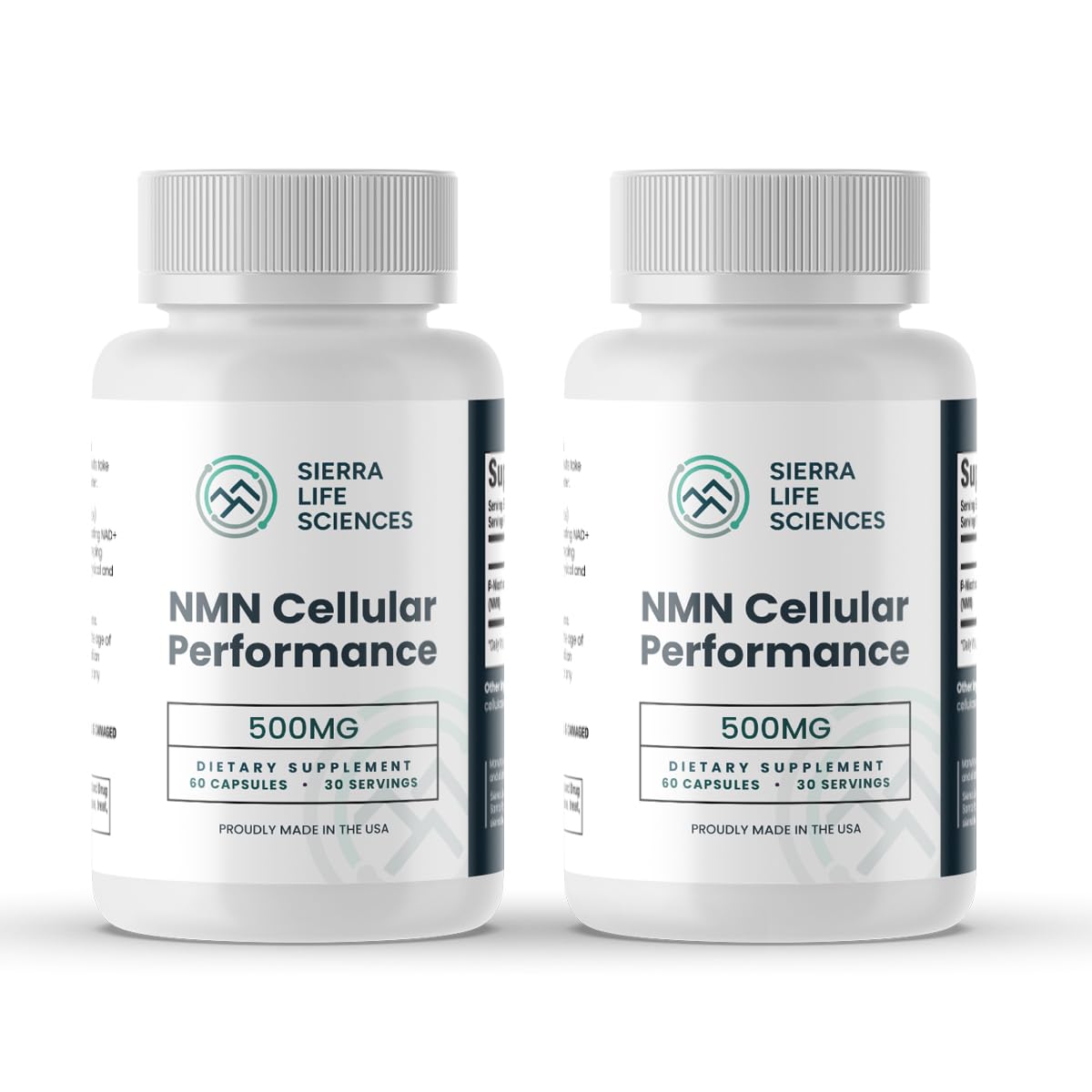 SIERRA LIFE SCIENCES NMN Nicotinamide Mononucleotide Capsules 120 Count