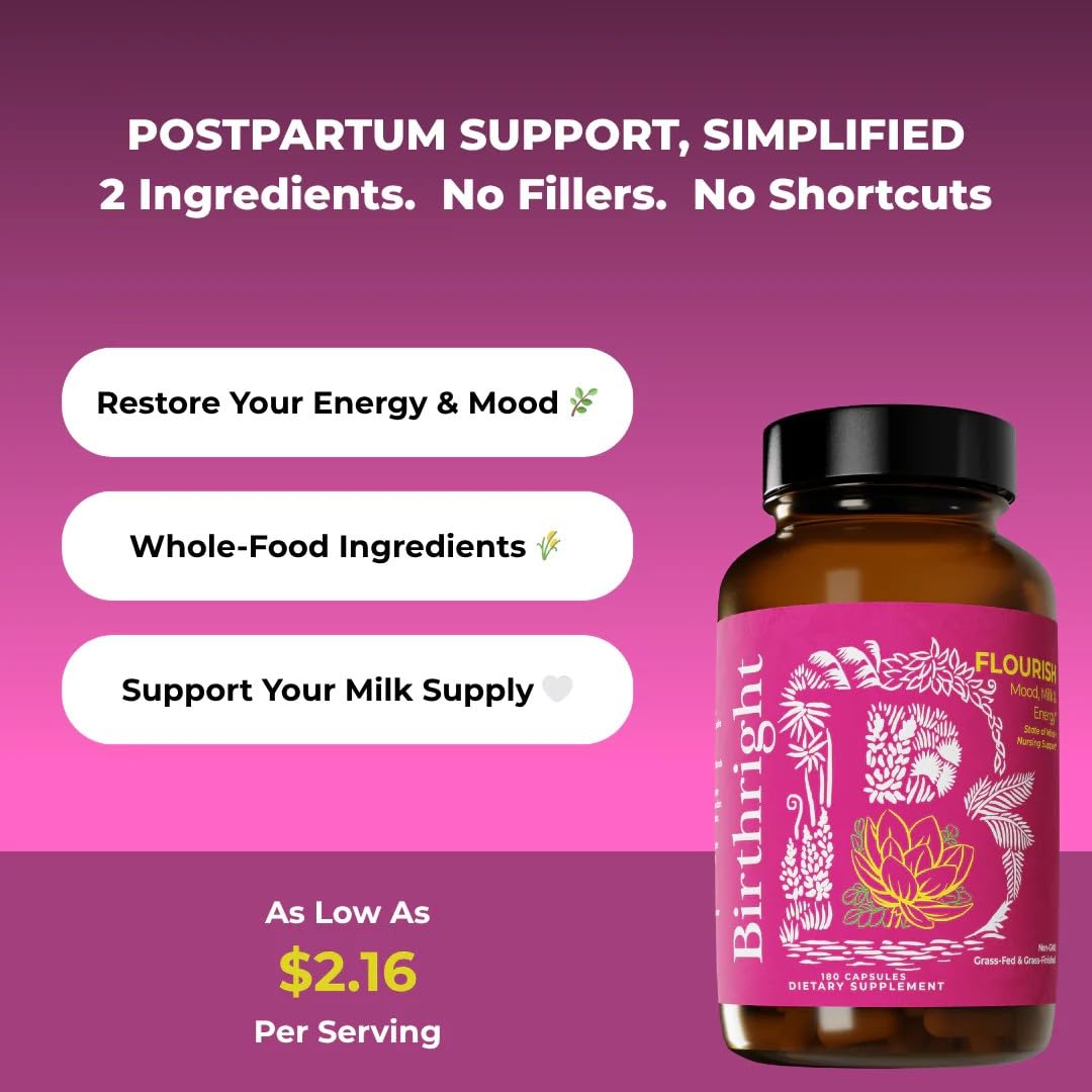 Birthright Flourish Lactation Support Capsules, 180 Capsules