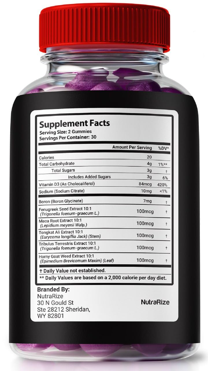 NutraRize ManPower Gummies 60 Gummies