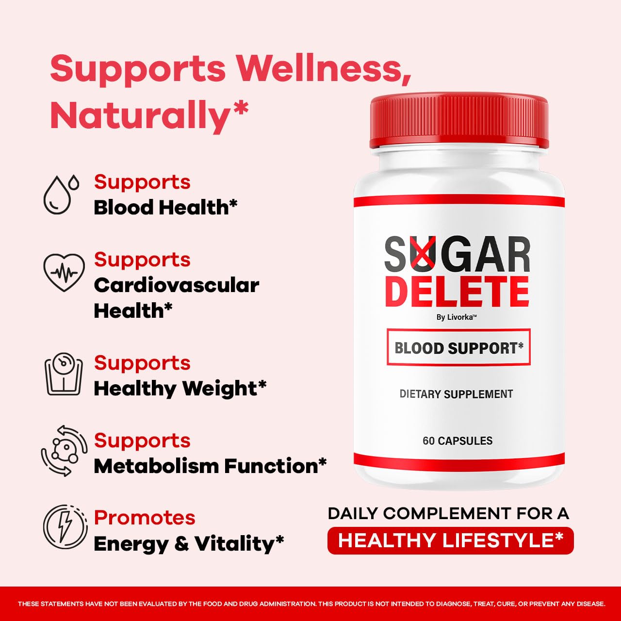 LIVORKA Sugar Delete Capsules, 300 Capsules