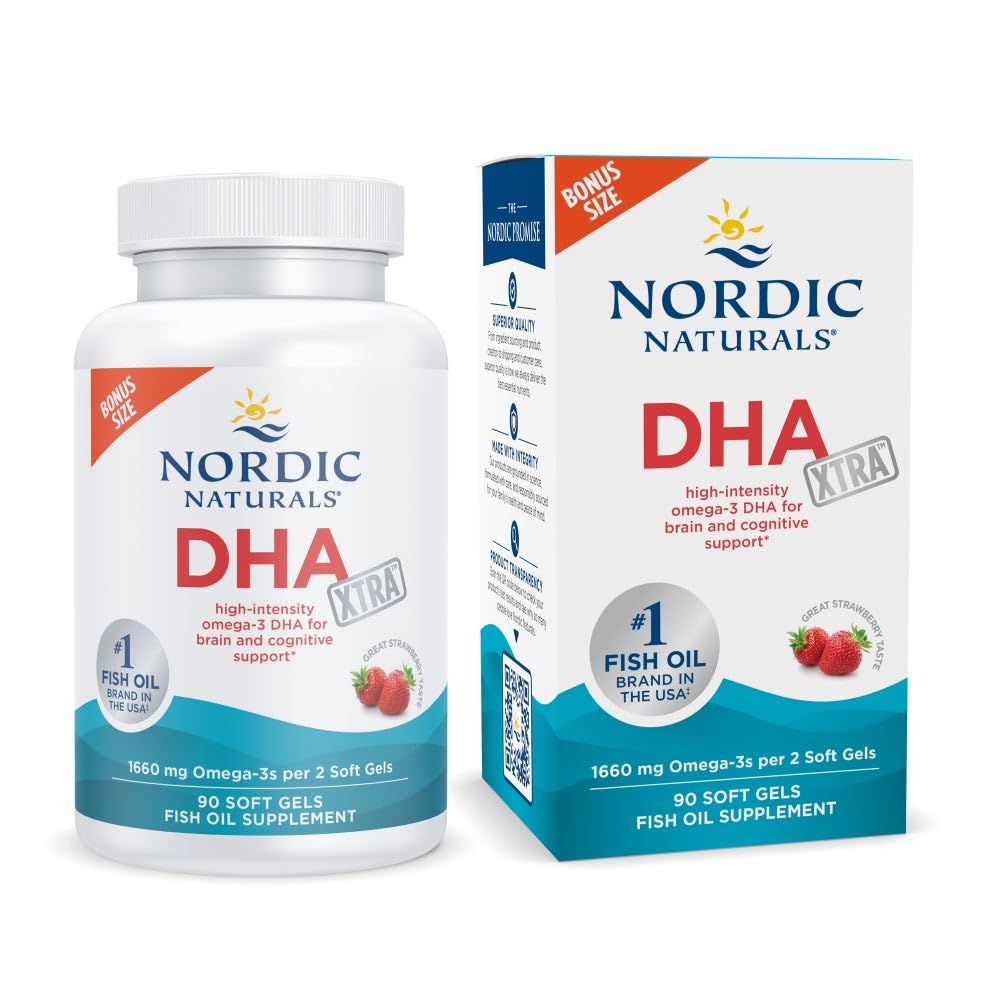 Nordic Naturals DHA Xtra Soft Gels, 90 Count