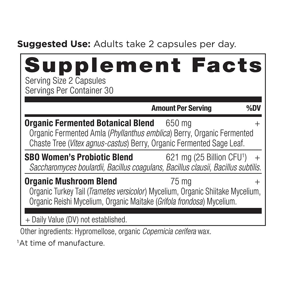 Ancient Nutrition Probiotics for Women SBO Probiotics Women's Capsule 60 Count