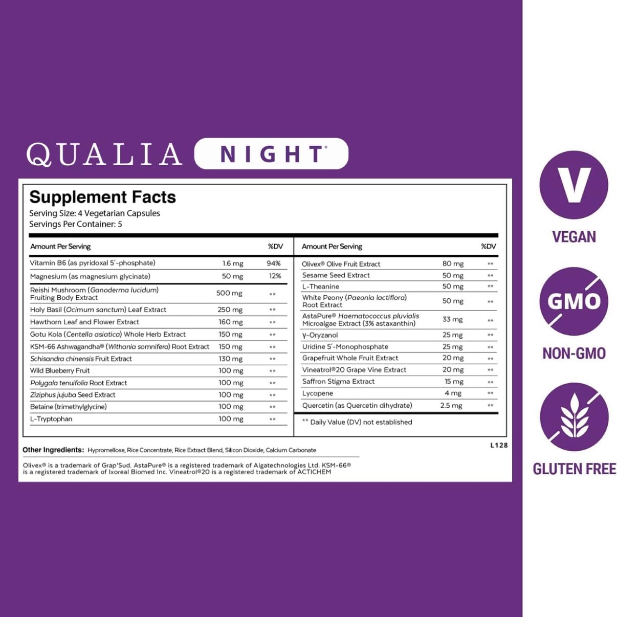 Qualia Life Sciences Qualia Mind & Qualia Night Capsule, 50 Capsules