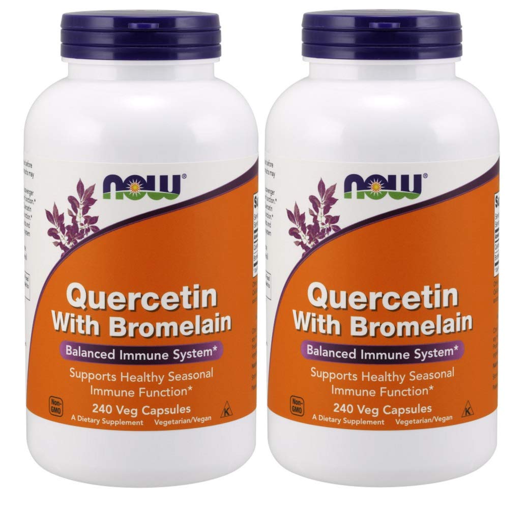 NOW Foods Quercetin with Bromelain, 480 Capsules