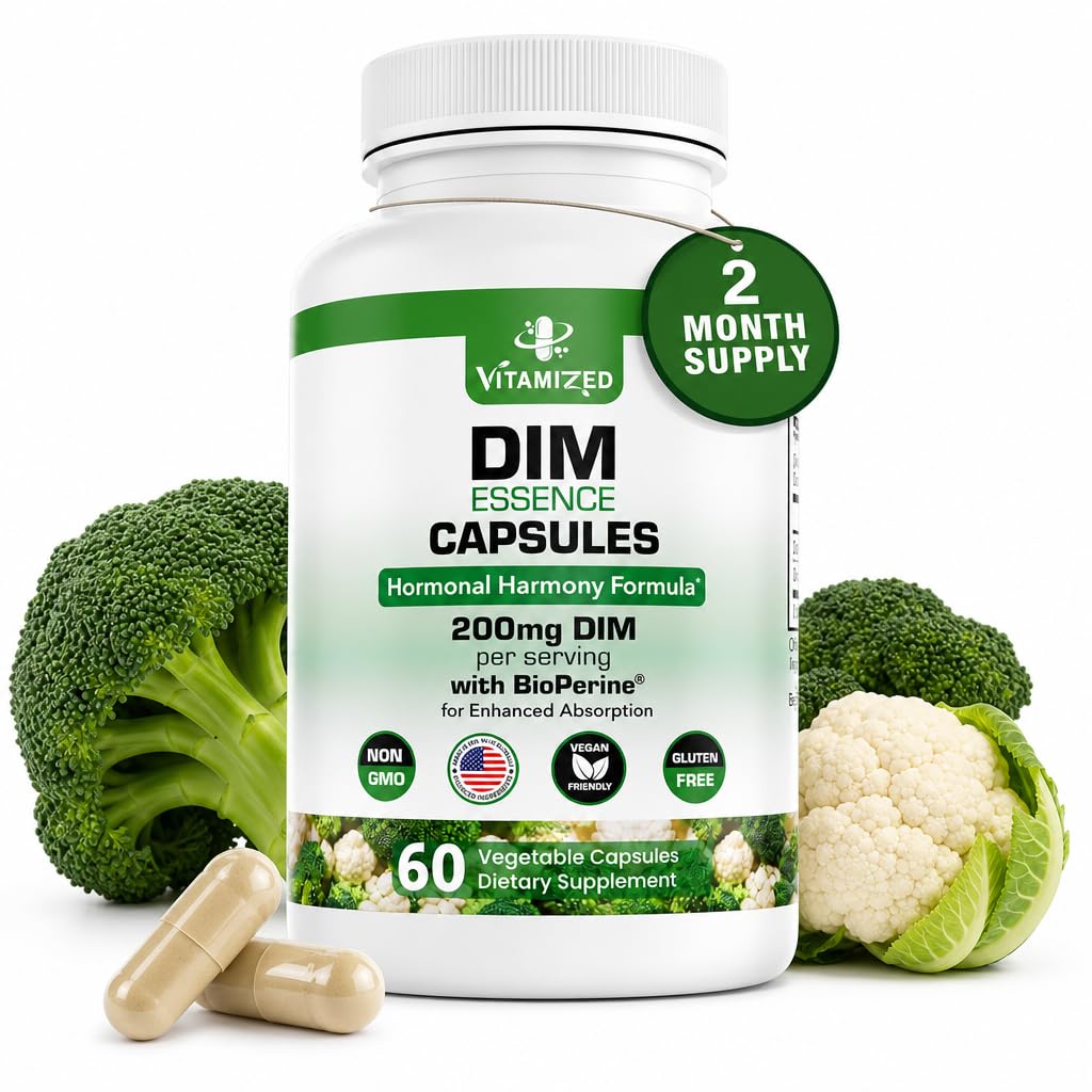 VITAMIZED DIM Estrogen Supplement Capsule, 60 Count
