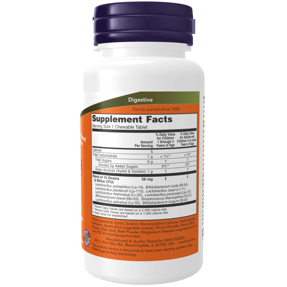 NOW Foods BerryDophilus Chewables 120