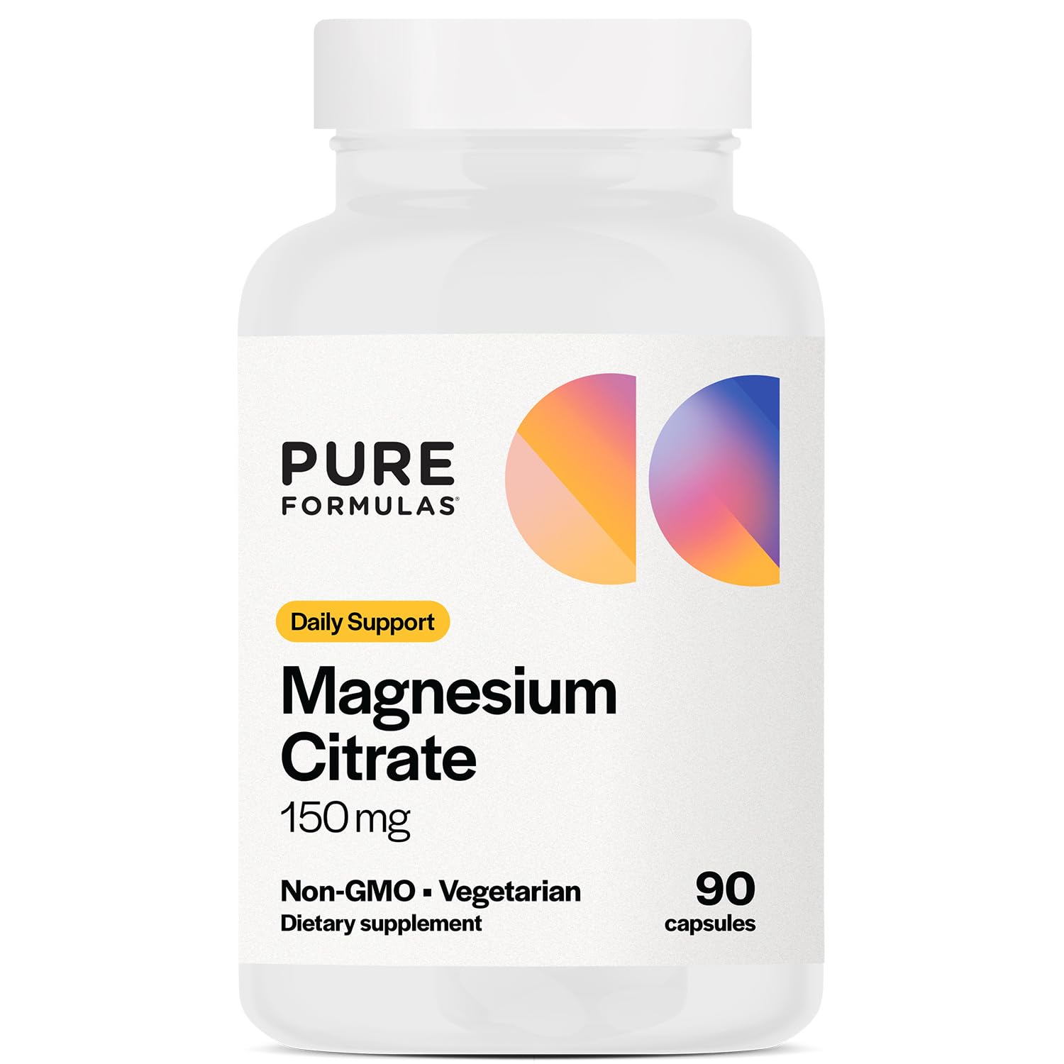 PureFormulas Magnesium Citrate, 90 Vegetarian Capsules