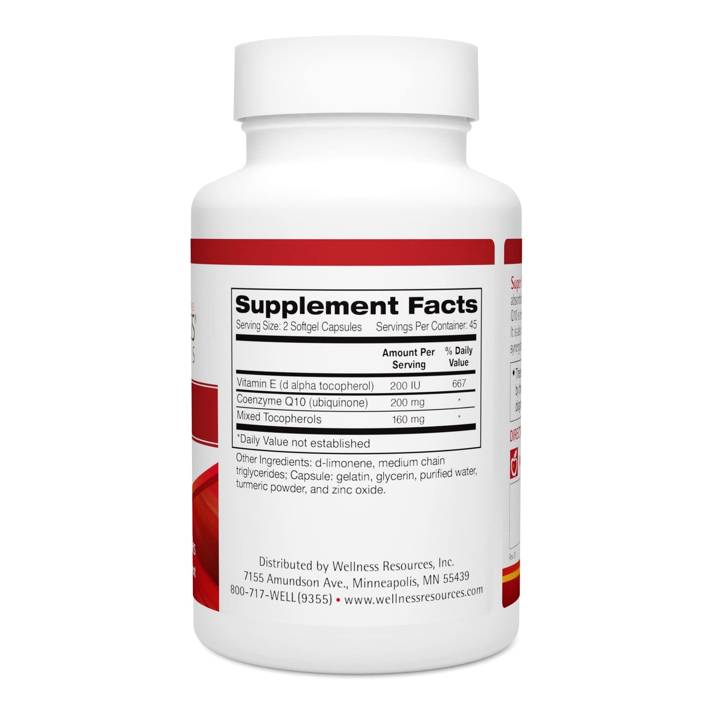 Wellness Resources Q10, Super Q10 100 mg Enhanced for Absorption Softgels, 90 Count