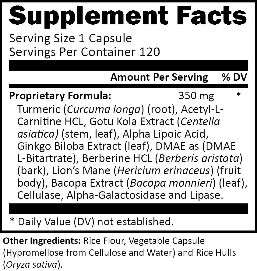 R-Garden Memory Formula Capsules 120 Count