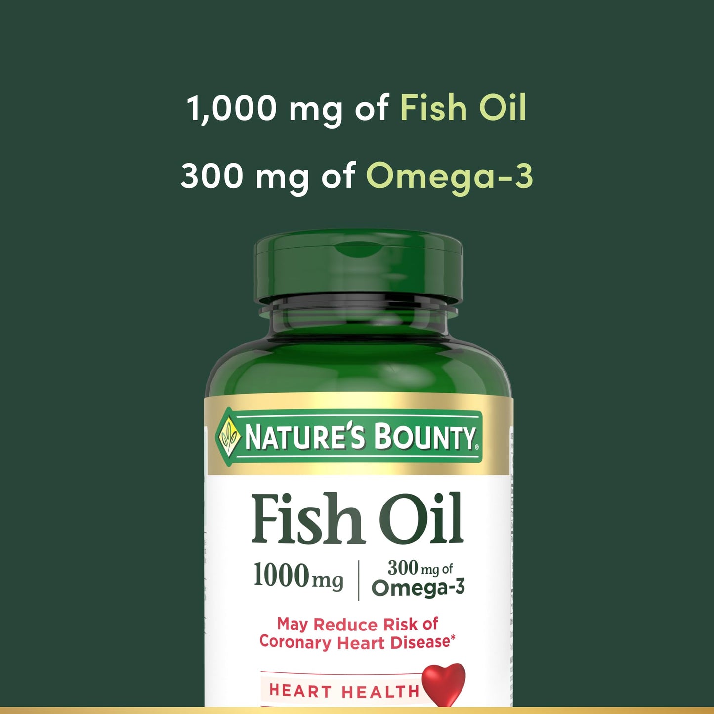 Nature's Bounty Fish Oil Softgels 145 Count
