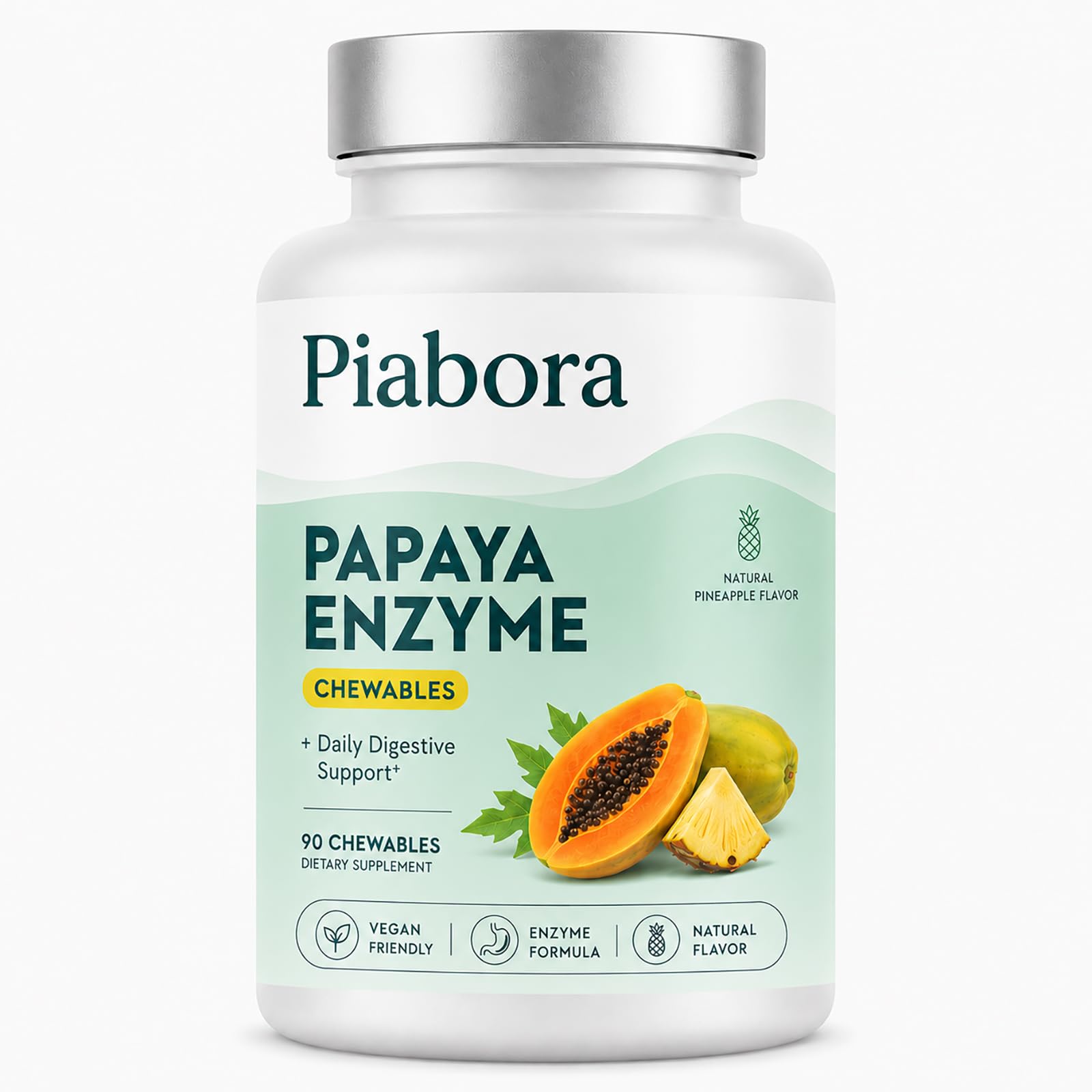 OSTEO ALIVE Piabora Papaya Enzyme Chewable Tablets 90 Count