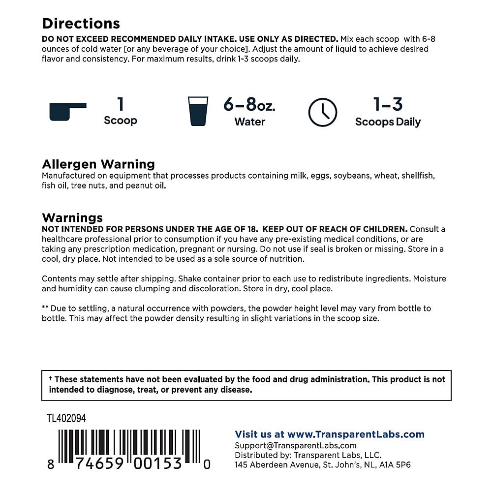 Transparent Labs 100% Grass-Fed Whey Protein Isolate Powder Salted Chocolate Caramel, 2.46 Pounds