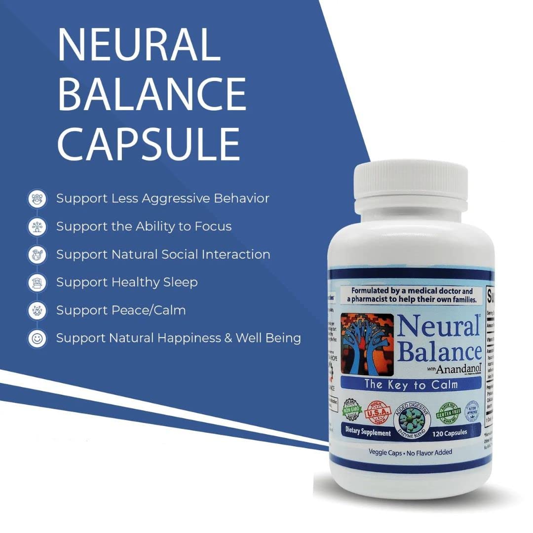 NEURAL BALANCE Anandanol with Proprietary Digestive Enzyme Blend Capsules, 1 Count