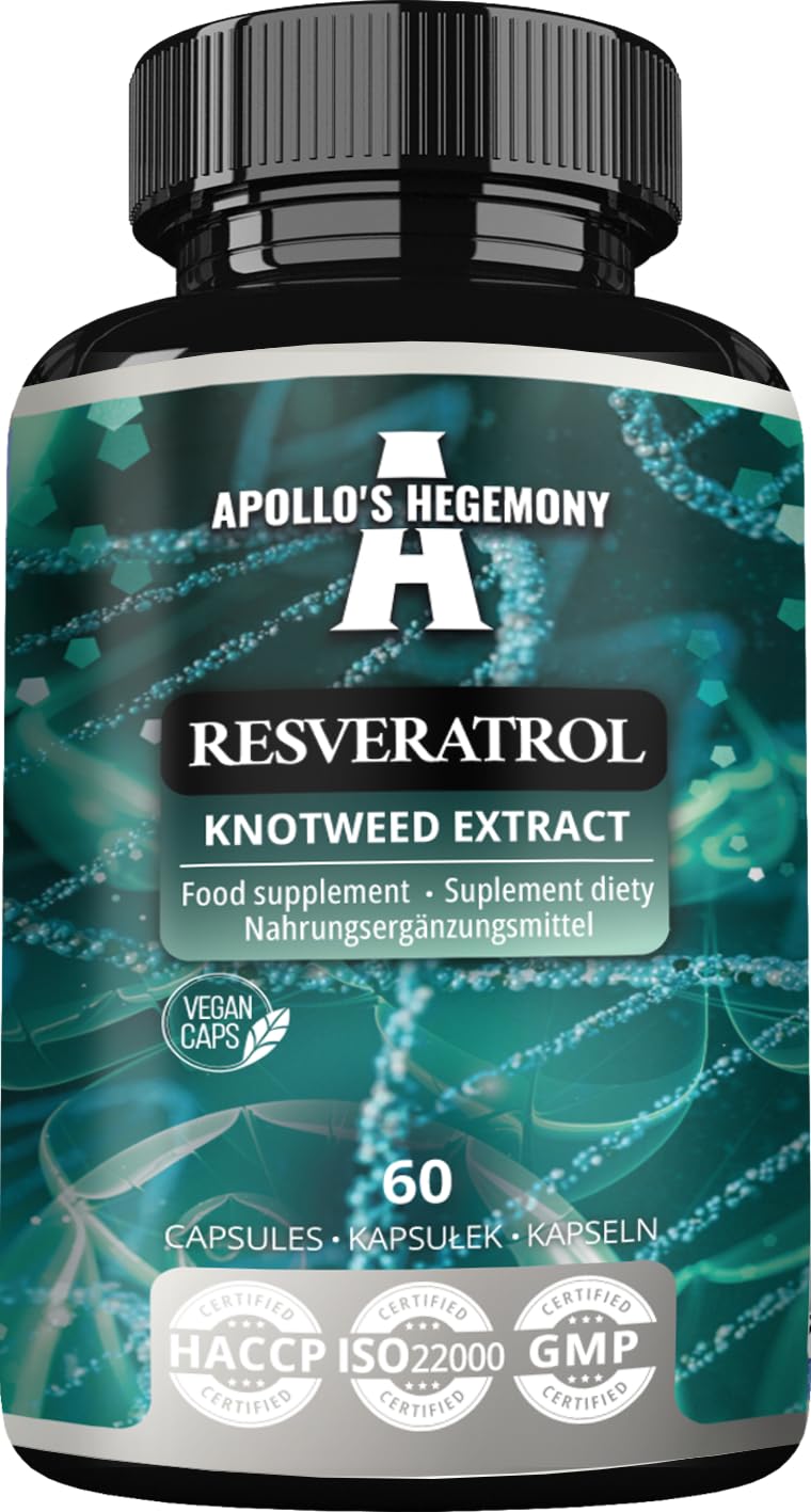 APOLLO'S HEGEMONY Resveratrol High Dose 400 mg Capsules, 60 Count